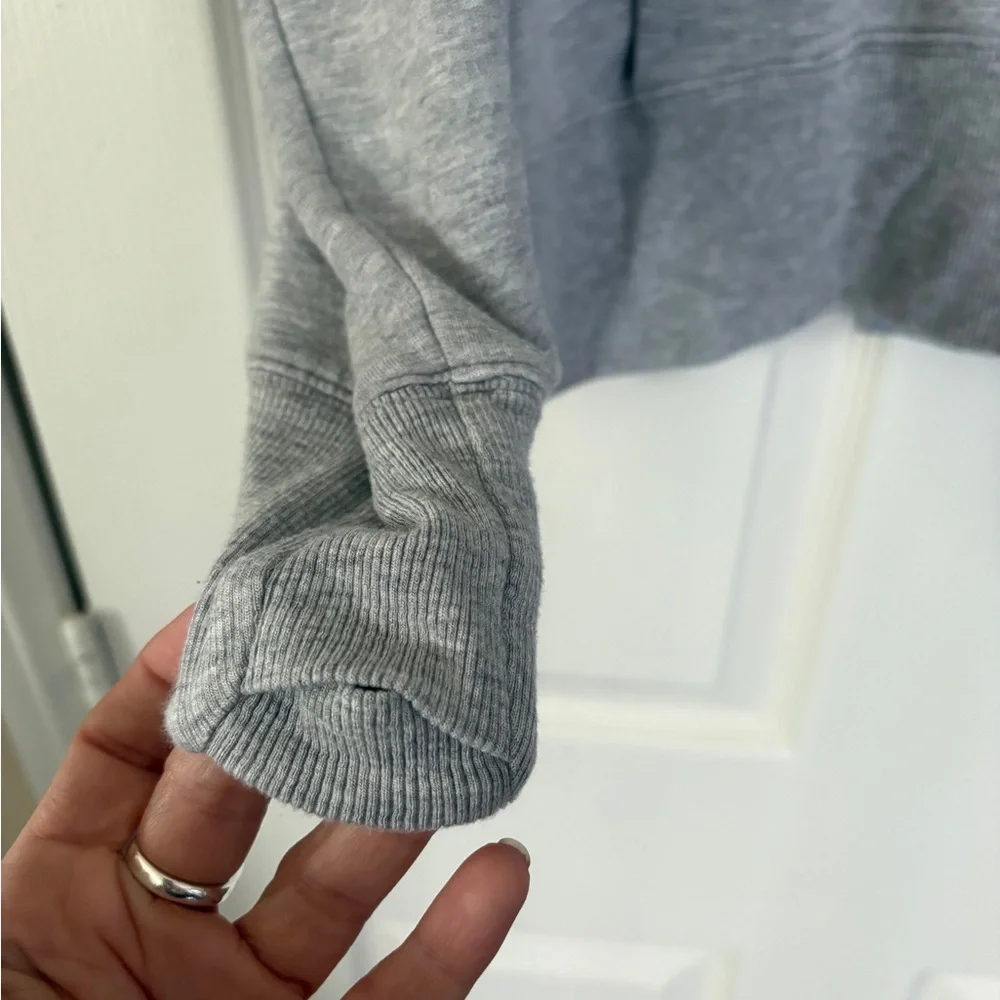 Athleta Light Gray Women's mock neck Sweater - Picture 5 of 7